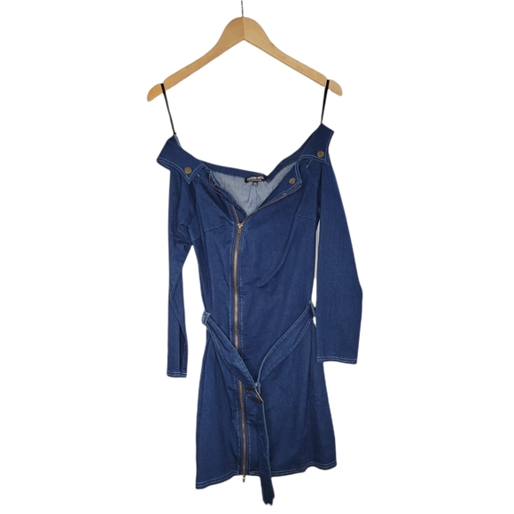 Fashion Nova Denim Dress - Picture 4 of 10